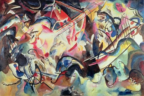 Cuadro Kandinsky murales decor SERENDIPITP en lienzo premium de 60x90cm con acabado de Bellas Artes