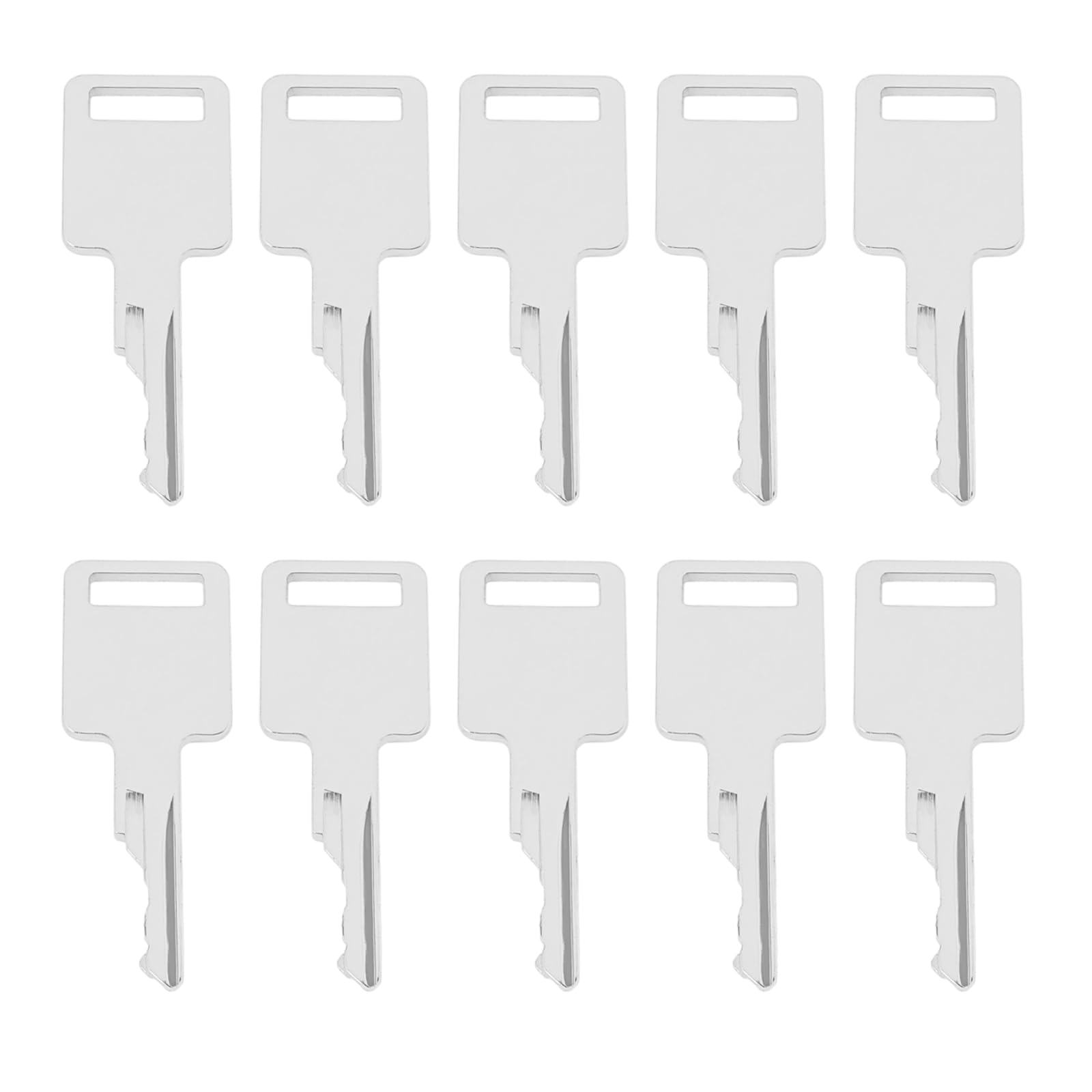 YINETTECH 10pcs Ignition Key Replacement Part 6693241 Compatible with Bobcat 763 773 843 863 853 185 751 753 S175 S205 S590 T450 T190 Skid Steer Loader Mini Excavator