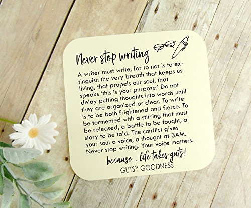Gutsy Goodness 24" Writing Necklace Fill Your Paper Wordsworth Literary Quote Typewriter