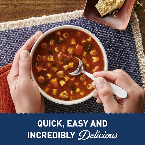 Image of Progresso Rigati Pasta and Meatball Soup, Rich and Hearty Canned Soup, 18.5 oz (Pack of 12)