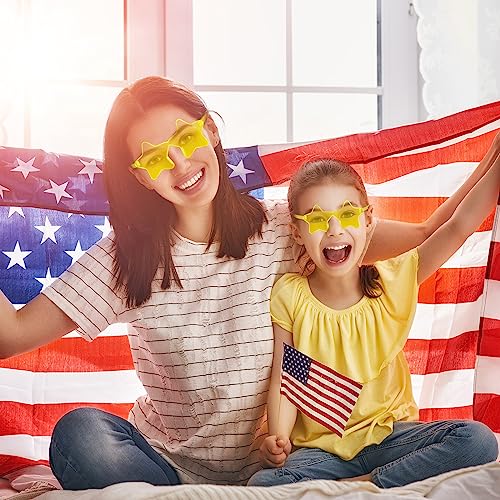 Image of Kanayu 200 Pair Star Shaped Rimless Sunglasses Transparent Star Candy Color Pentagram Glasses for Adult