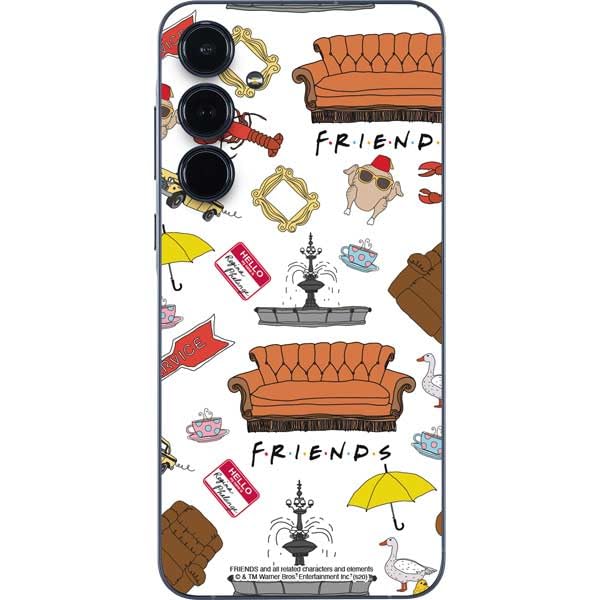 Skinit Decal Phone Skin Compatible with Galaxy A36 5G - Officially Licensed Warner Bros Classic Friends Icons Design