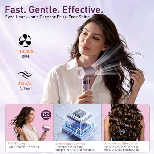 Image of Mythsight StyleVibe Dual Voltage 8-in-1 Air Styler with Diffuser Hair Dryer, Auto Curlers (L /R), Straightener Brush, Travel Adapter & Case for Fast Drying, Frizz-Free Volume & Smooth Blowouts Styles