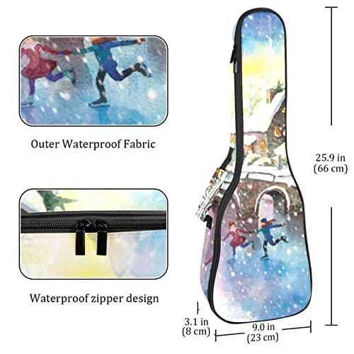 Housse de transport pour ukulélé de Noël – Pour concert ténor soprano – 58,4 cm – Épaisseur : 10 mm – Rembourrée… - Les Beatles, Paul McCartney, John Lennon, RIngo Starr, George Harrison Housse de transport pour ukulélé de Noël - Pour concert ténor soprano - 58,4 cm - Épaisseur : 10 mm - Rembourrée… – Image 5