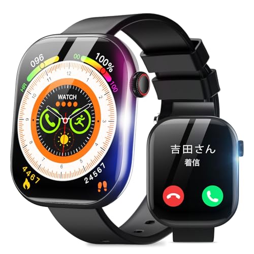 �X�}�[�g�E�H�b�` �y2026�V�o�� 2.08�C���`�����ʁz iPhone�Ή� �A���h���C�h�Ή� �ŐVBluetooth5.4 �ʘb�@�\ ���y�Đ� ���^�y�� �����ʌv �r���v 110+��ނ̉^�����[�h �X�|�[�c�E�H�b�` IP68�����h�� �A���[�� SMS/