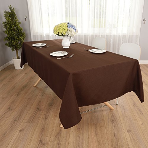 Highfly Linen Rectangle Tablecloth 60 X 102 Inch Waterproof Coffee Tablecloth For Dining Room Restaurant Wedding Party #TOP3