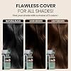 Seven Eight Gray Hair Root Touch Up Mascara, Light Brown, Quick Cover for Gray Hair & Hairline, Water-Resistant Temporary Hair Color, Brush-On Washable Hair Tint with Black Bean Complex & 4 Proteins