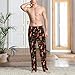 Chili Fashion Mens Pajama Pants PJ Pants Soft Sleep Pant Men Pajama Bottom with Pockets Drawstring XL
