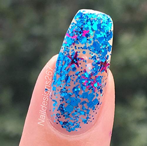 Esmalte de uñas gel transparente con glitter 10ml miniatura 5