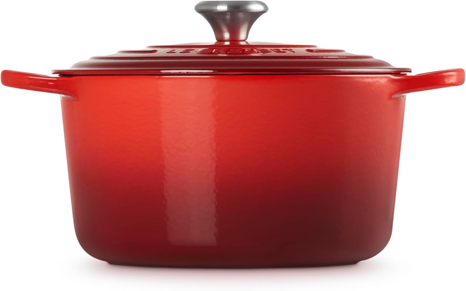 (blue) Le Creuset Enameled Cast Iron Signature Deep Round Oven, 6.5 qt., Cerise