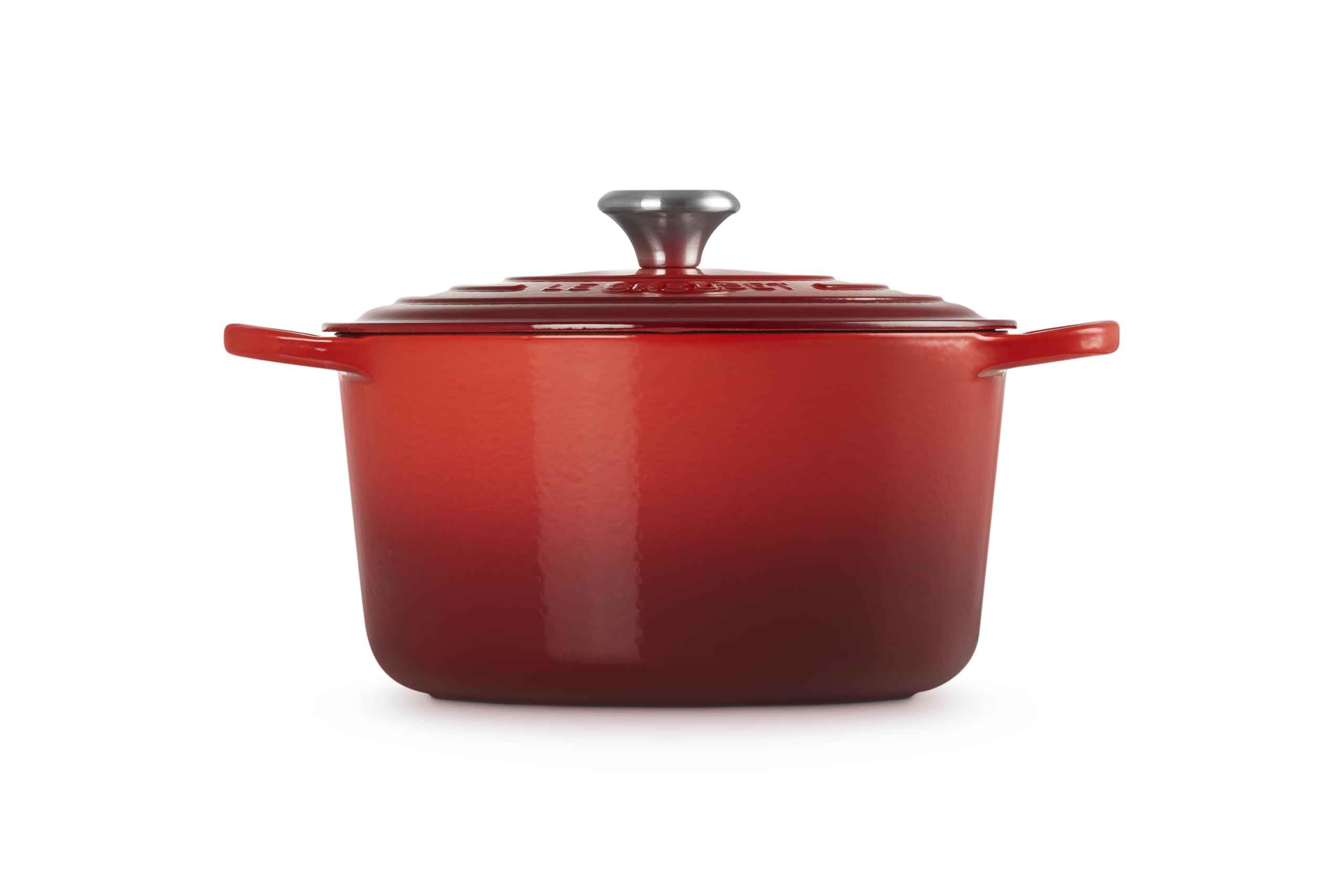 Le Creuset Evolution Cocotte Profonda Rotonda in Ghisa Vetrificata con Coperchio, 26 cm, 6.3 L, Ciliegia, 21195260602430