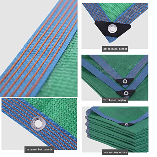 Malla de sombreado verde con protección UV para pérgolas y patios 8