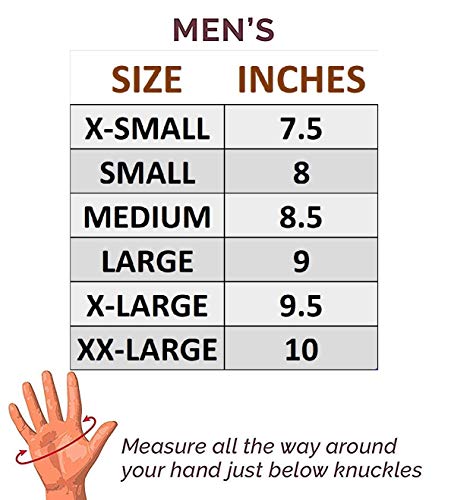 Image of Riparo Men's Leather Driving Gloves - Genuine Cowhide Full-Finger Gloves for Driving & Motorcycle Riding - Breathable Perforated Motorsport Style