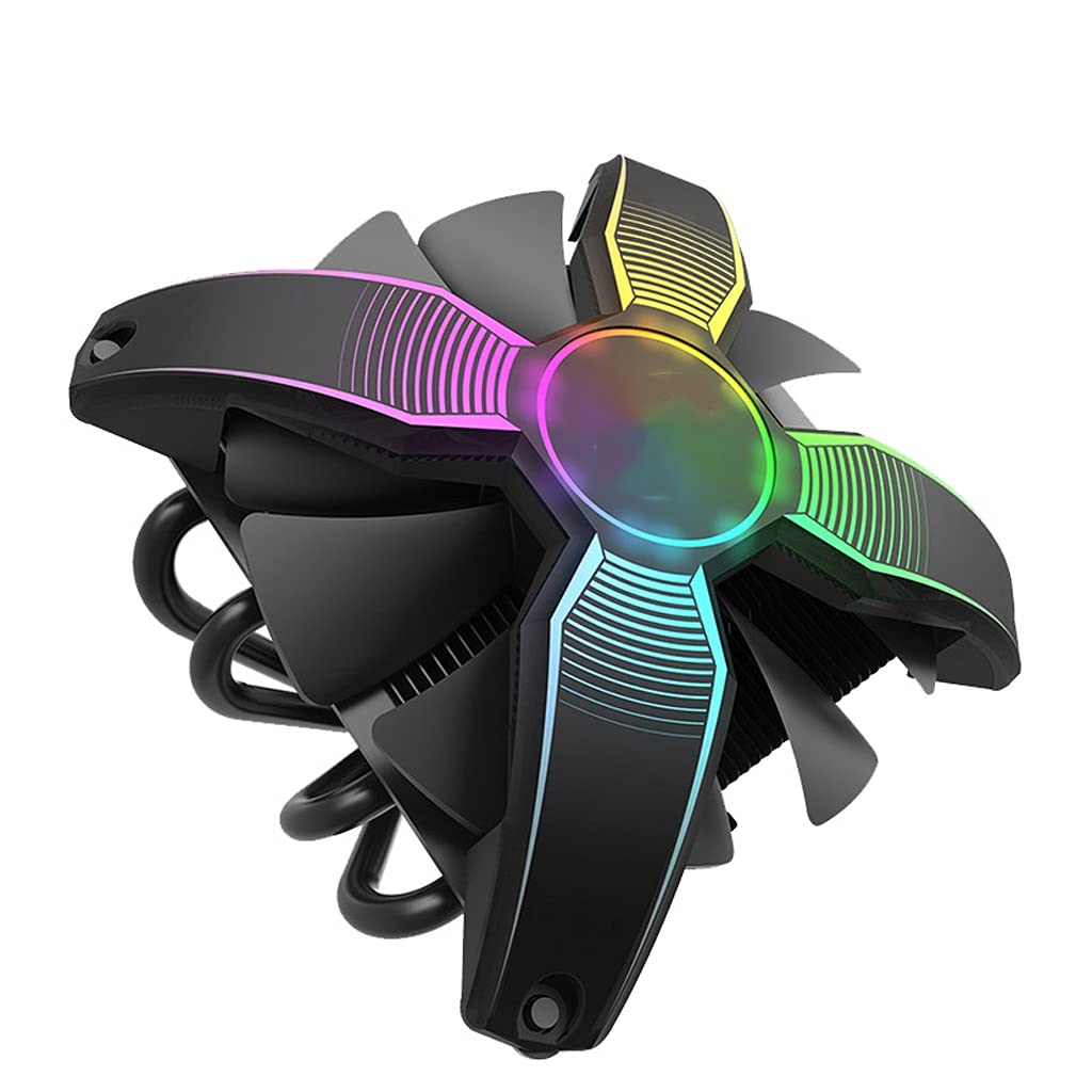 CPU radiateur de refroidisseur silencieux 120mm pour PC RGB