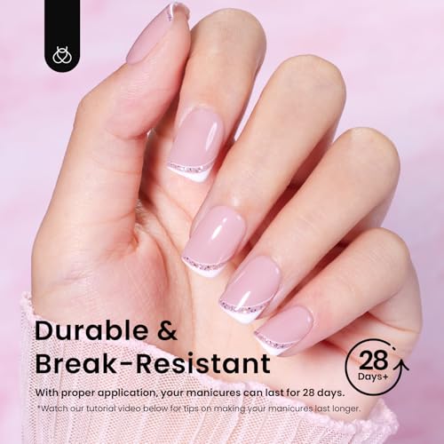Image of Beetles Extra Short Square Nail Tips: 576PCS 12 Sizes XS Short Square Half Matte Clear False Acrylic Press on Nails Tips Pre-Shape Full Cover Nail Tips Nail Extension DIY