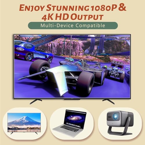 Image of HRYYDS 2026 Retro Gaming Console Pro 4K HDMI with 40,000+ Built-in Classic Video Games - Plug & Play Game Stick for TV with 2 Wireless Controllers | 23 Emulator Support 64GB