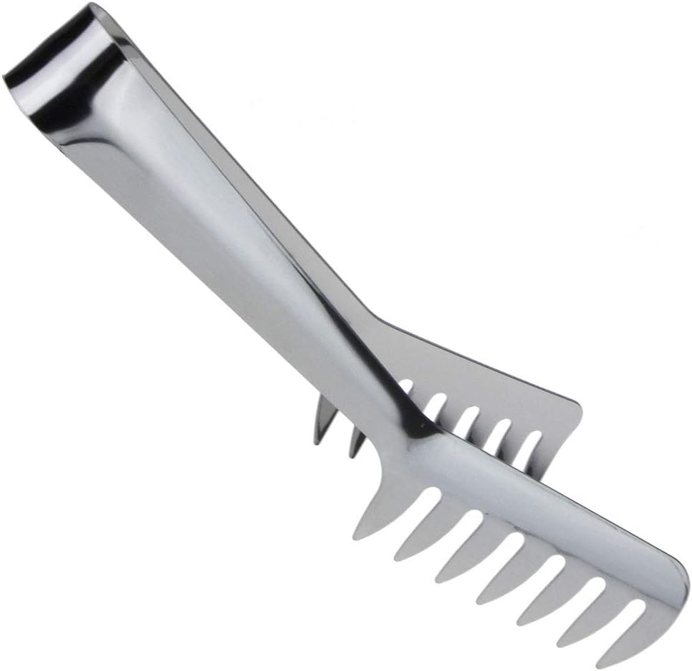 Spaghetti Tongs Pasta Serving Tongs Stainless Steel Spaghetti Tongs Noodles Pasta Clip Kitchen Cooking Tool for Noodles Pasta Baking Cooking