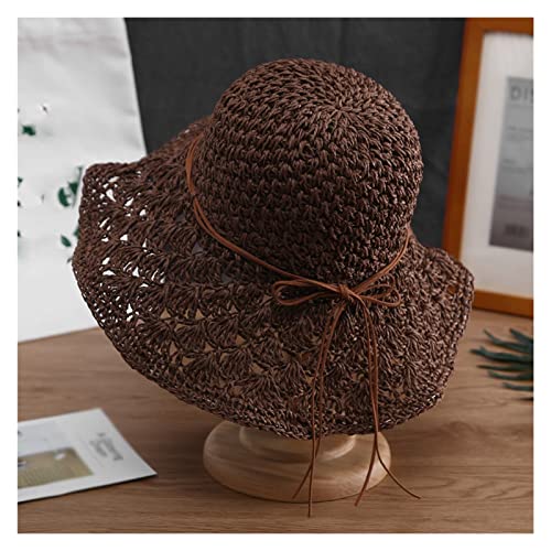 Chapeau de plage pour femme visière soleil pliable couleur Argento taille 56-58cm