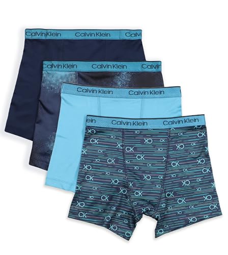 Image of Calvin Klein Kids Boys' Performance Boxer Brief Underwear 4-Pack