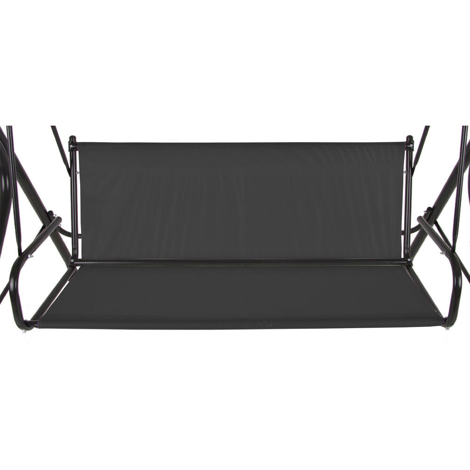 Coprisedile da Giardino per Dondolo, Copriseduta di Ricambio per Dondolo da Giardino, Coprisedili per Altalena da Giardino Tessuto Oxford 600D (115 * 48 * 48cm,Schwarz)