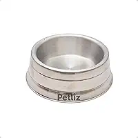 Comedouro Pesado Polido de Alumínio Resistente Antiderrapante para Cachorro Pequeno - 700ml