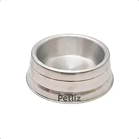 Comedouro Pesado Polido de Alumínio Resistente Antiderrapante para Cachorro Pequeno - 700ml