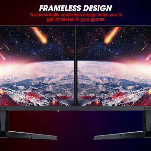 KOORUI 24 Inch Gaming Monitor, 165Hz, FHD 1080p, 1ms, IPS, Adaptive Sync, HDMI/DP, Tilt Adjustable, Eye Care, VESA Wall Mountable - 5