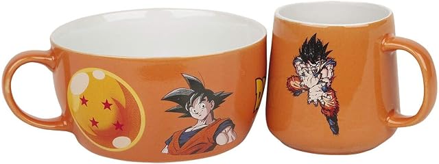 Dragon Ball Z Goku Breakfast Set, Orange, BS0007