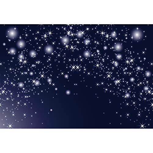 Renaiss 2.5x1.8m Telón de Fondo de Estrellas de Noche Cielo Nocturno Estrellado Tema Espacial Fondo de fotografía Chico Fiesta de cumpleaños recién Nacido Baby Shower Banner Accesorios de Estudio