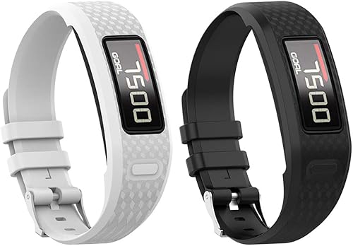 Watbro Correas compatibles con Garmin Vivofit 1Vivofit2 correa de repuesto de silicona suave para Vivofit 1Vivofit 2 Activity Tracker para mujeres y