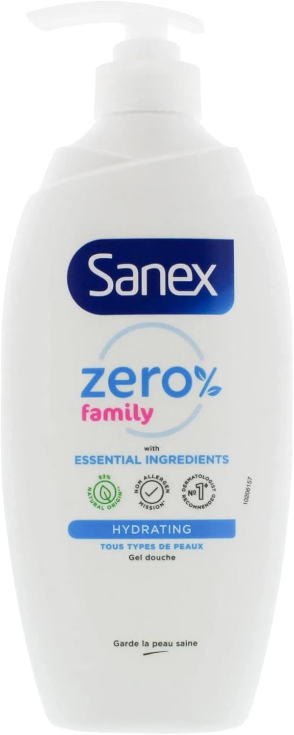 Sanex Zero FAMILY Hydrating all skin types Shower Gel 725ml Amazon