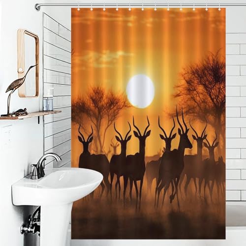 Rideau de douche antilope de qualité supérieure résistant 122x183 - 6