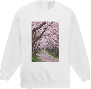 Azeeda 'Pink Flowering Trees' Kid's Sweatshirt/Jumper (7-8 Years) (KW00022577)