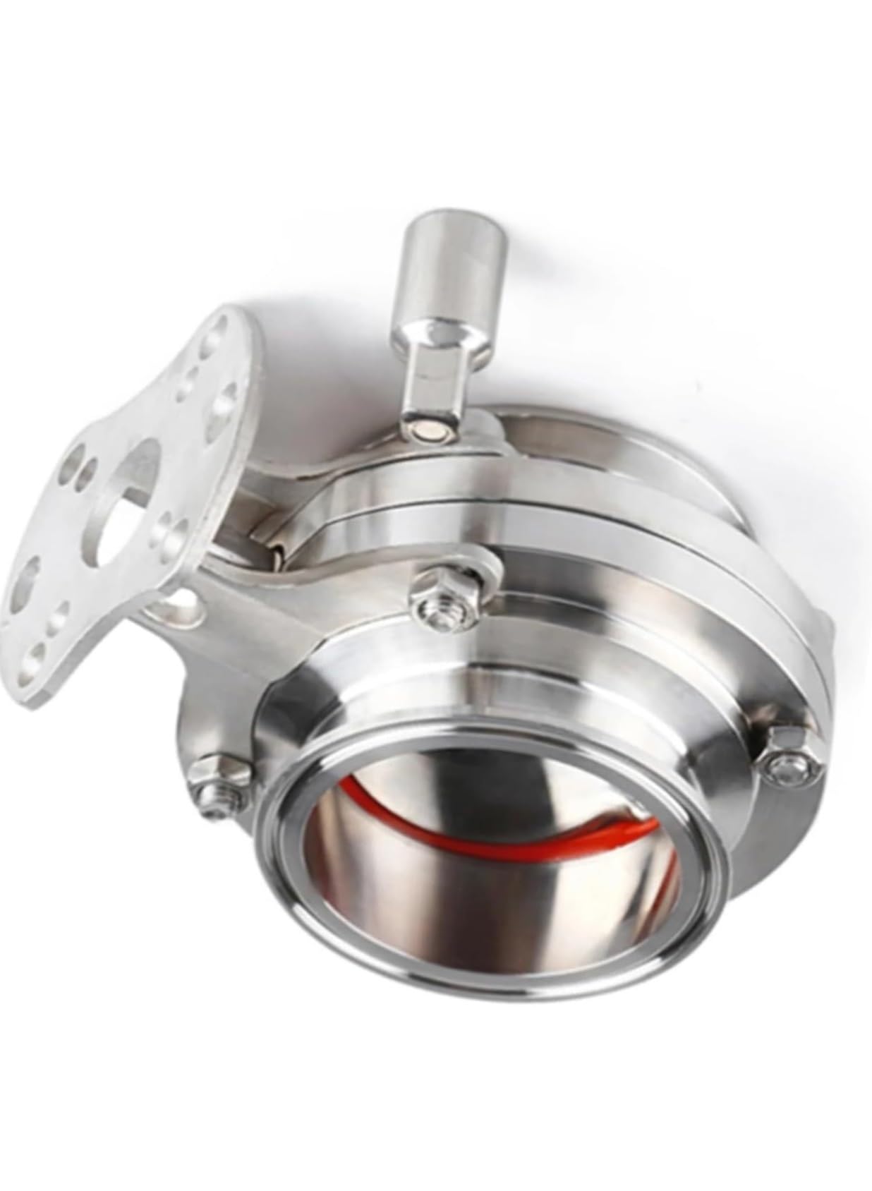 8-1/2in Stainless Steel 304 Sanitary Valve with Tri Clamp - Food Grade Silicone Sealing, OD 233.5mm
