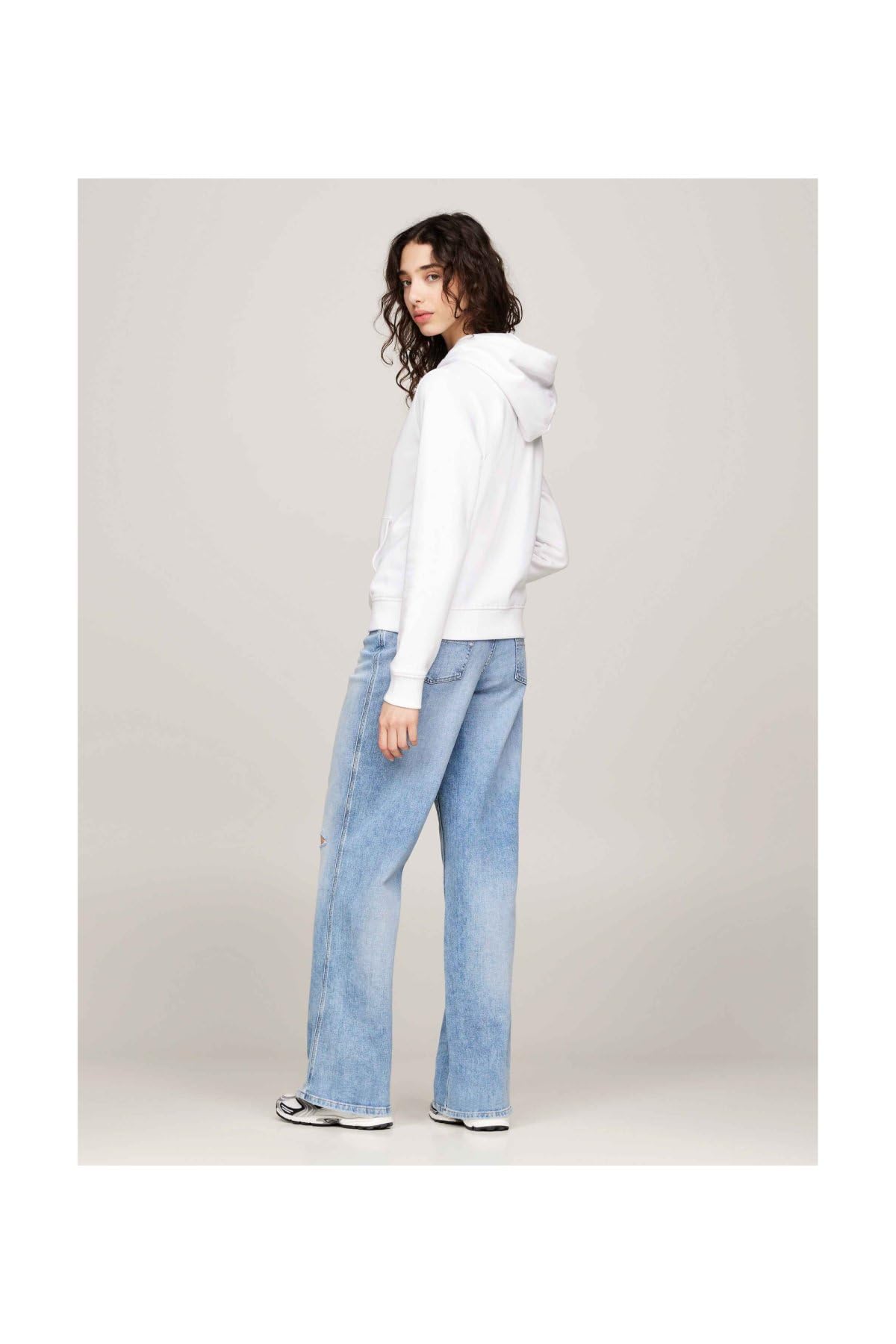 Tommy Jeans Sweat à Capuche Femme Tonal Linear avec Capuche