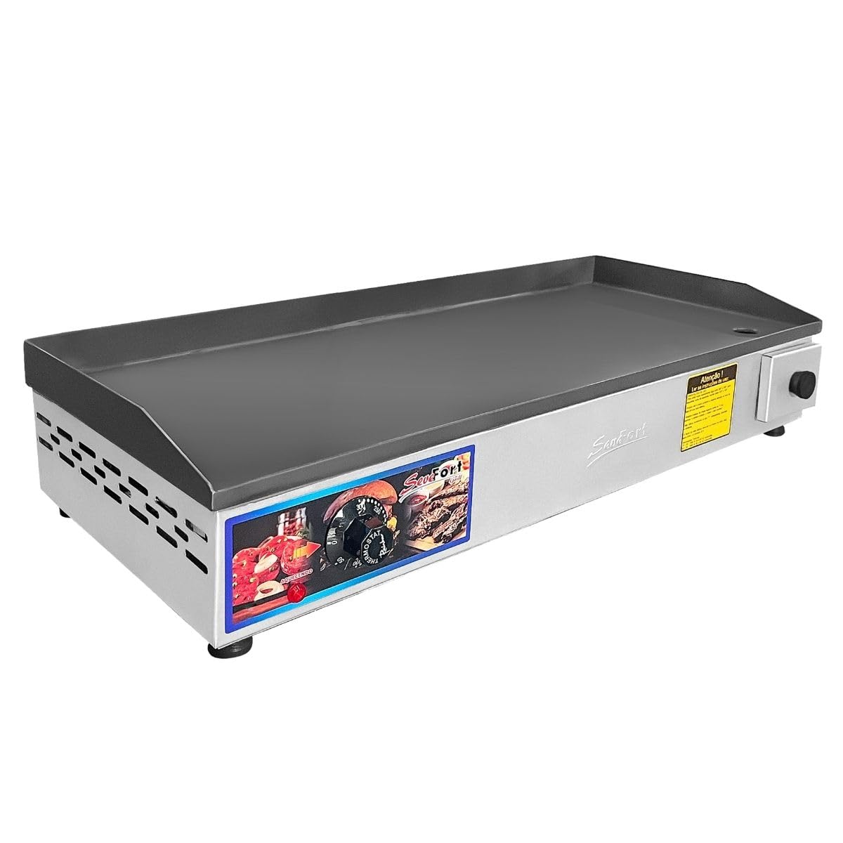 Chapa Elétrica Sevefort Grill, 70x30cm, Termostato até 300°, 110V/220V (110, Volts)