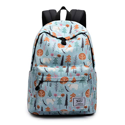Preisvergleich Produktbild FANDARE Casual Rucksäcke Mädchen Junge Daypacks Schulrucksack Herren Damen Rucksack Kinderrucksäcke Reise Wandern Reisen Camping Schule Jugendliche Schultasche Polyester Bär
