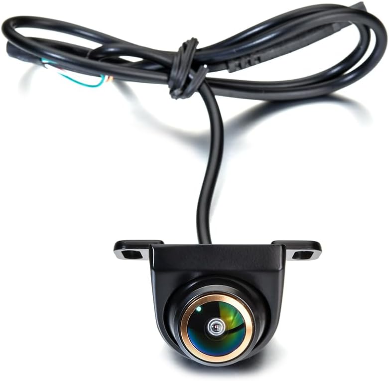 Car Backup/Front View Camera Adjustable Fisheye Lens Cam AHD 720P/CVBS & Vehicle Camera for Cars SUVs Pickups Trucks RVs 170° Wide View Angle Night Vision & Car Rear View Camera