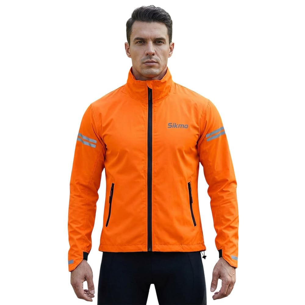 Veste de cyclisme imperméable à capuche pour homme - Coupe-vent - Imperméable - Style décontracté
