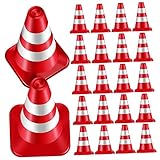 EXAOMBLE 30 Stück Mini Verkehrszeichen Mini Verkehrscones für Kreatives Sandtisch Engineering und...