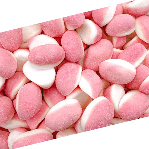 Strawberry Gummies - 1 Pound Bag - Puffy Strawberry Gummy Candy - Pink Candies for Baby Shower & Gender Reveal Parties - Soft Pink Drops for Girls Celebrations