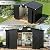 Metal Outdoor Storage Shed with Sloping Roof and Lockable Door, Heavy-Duty, for Patio, Lawn, Backyard (Black, 10×8 FT)