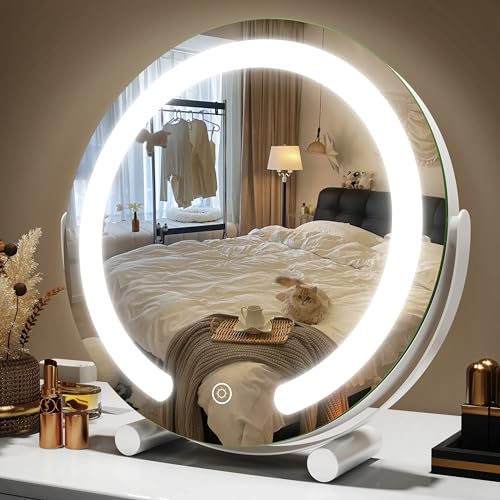 ROLOVE Vanity Mirror with Lights, 12 Inch Light Up Makeup Mirror,...