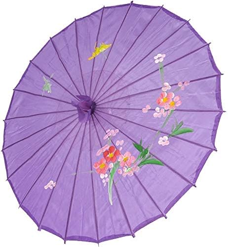 Japanese Parasol Asian Chinese Nylon Umbrella Parasol for Photography Cosplay Costumes Wedding Party Home Decoration Kids Size, 22 inch