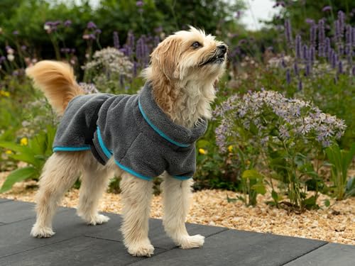 TrendPet Dampfhund Premium Bademantel für Hunde, Supersaugfähig und in 11 Größen verfügbar - Passend zu jeder Hundegröße Gr. 02 | 25-30 cm