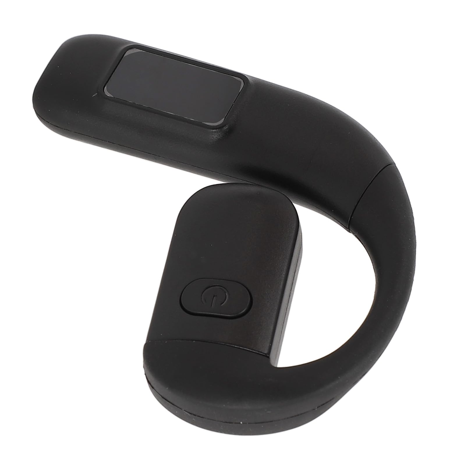 5.5 Single Ear Headset Noise Cancelling Wireless Earpiece with Battery Display for Running and Cycling (Black)