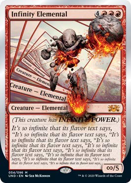 MTG 初版 アンステーブルInfinity Elemental 英語 foil Magic: The