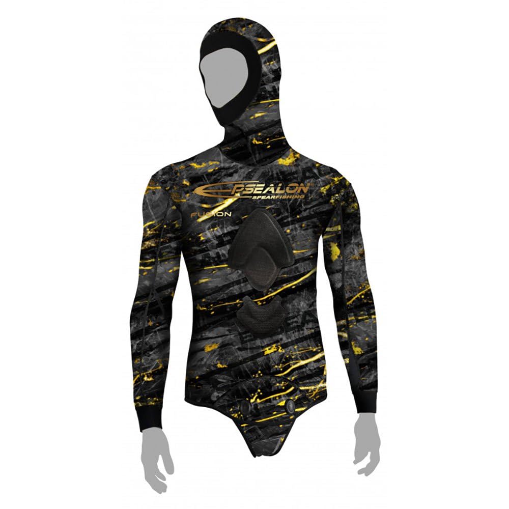 EPSEALON Dark Fusion Neoprene Giacca 3 mm Tuta da caccia subacquea immersioni pesca apnea Freediving Spearfishing Wetsuit Jacket