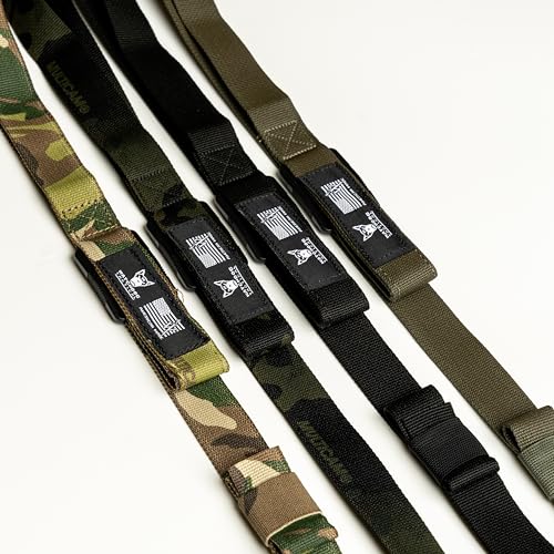 Watchdog Tactical Minimalist Padded 2 Point Sling with QD Swivel Attachments (Black, One Size)