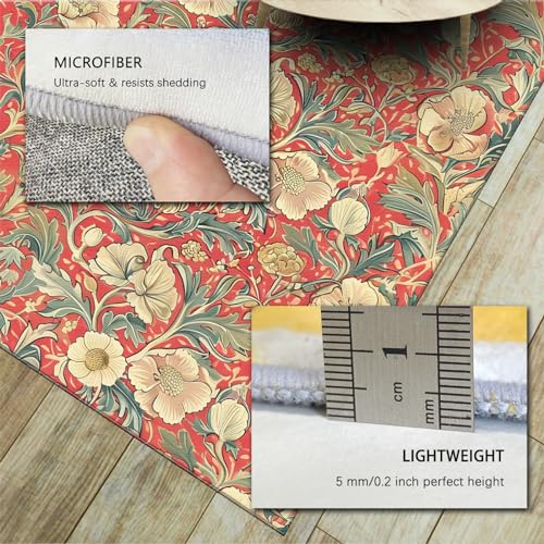 Tapis grand salon rétro lavable et résistant style chic 180x240 - 6
